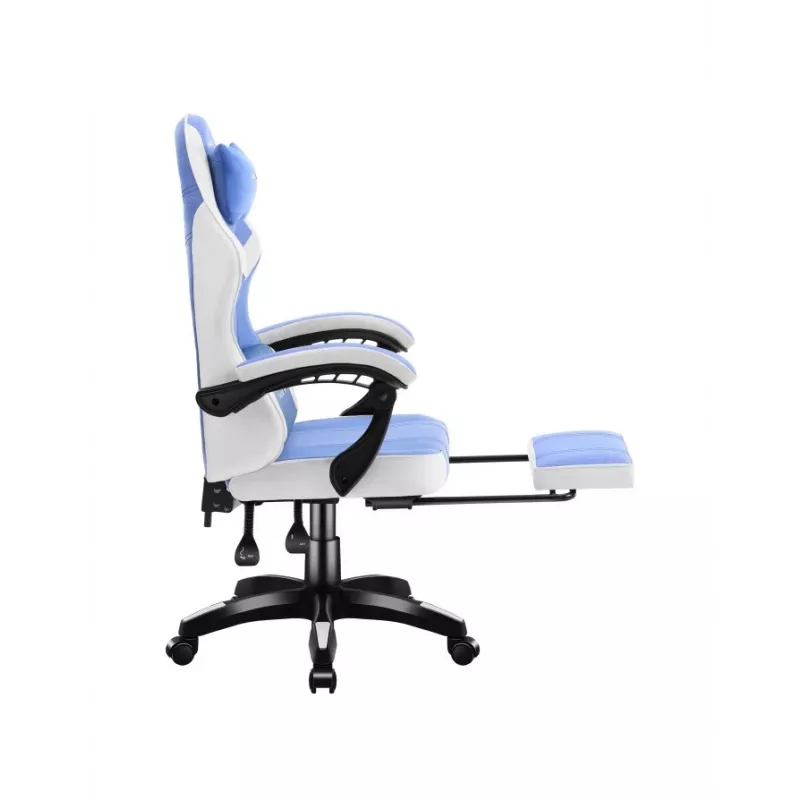Herná stolička huzaro Force 3.7 modrá — ergonomický dizajn, výškovo nastaviteľná