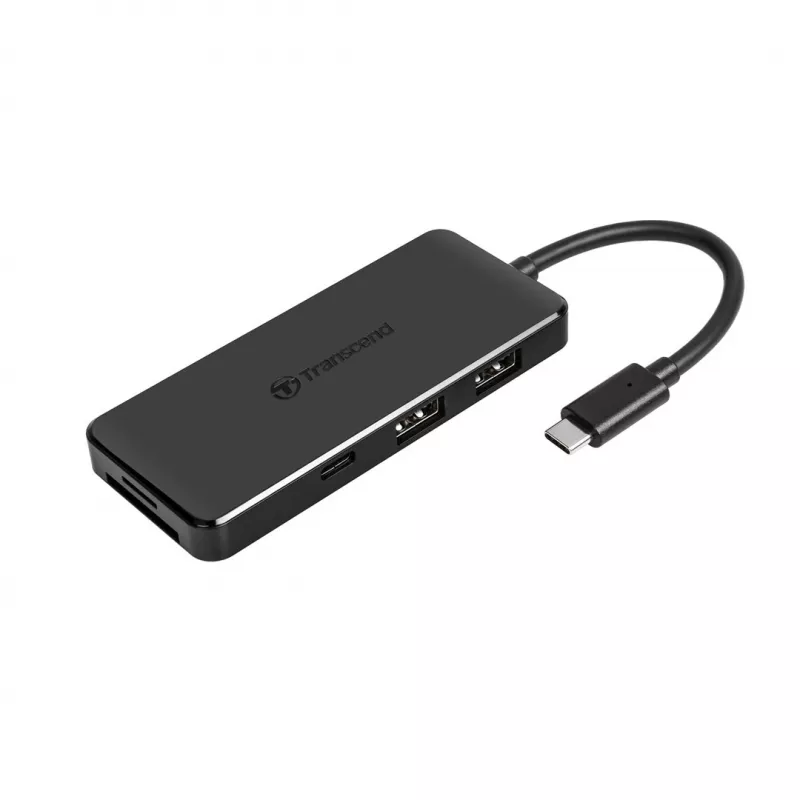 Transcend HUB5C USB 3.2 Gen 2 (3.1 Gen 2) Type-C čierny