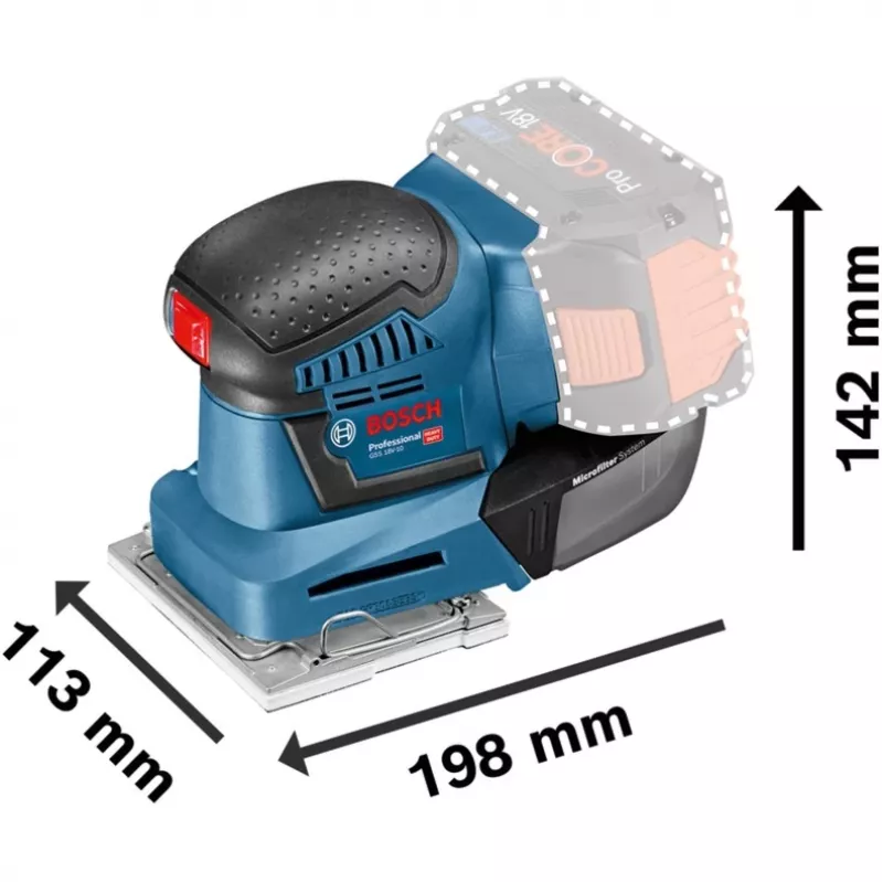 Bosch GSS 18V-10 Professional akumulátorská excentrická brúska