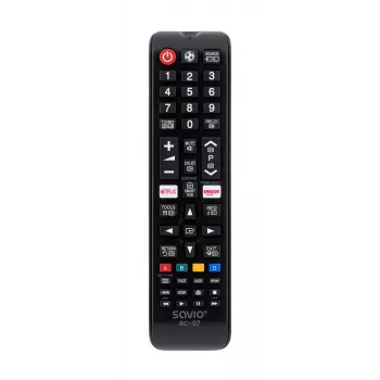 SAVIO diaľkový ovládač RC-07 pre Samsung TV, IR Wireless, čierny, tlačidlá
