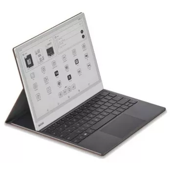 Puzdro s klávesnicou pre Onyx Boox Note Max a Tab X C — hnedá ochranná fólia s integrovanou klávesnicou
