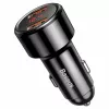Baseus Magic CCMLC20A-01 autonabíjačka, 2x USB-A QC 3.0, 45 W, 6 A, displej napätia, čierna