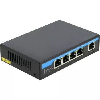 Sieťový switch DeLOCK 87764 Gigabit Ethernet PoE čierny