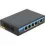 Sieťový switch DeLOCK 87764 Gigabit Ethernet PoE čierny