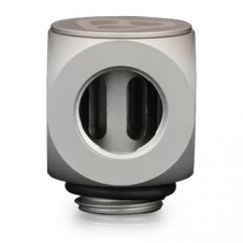Thermal Grizzly DeltaMate Rotary 90° – konektor vodného chladenia, nikel matný, 1 ks (TG-DM-FIT-0203)