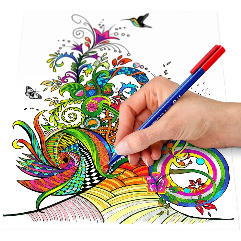 Fixka Staedtler 323 C10 — rôzne farby, 10 farieb, hrot 1 mm