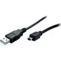 USB kábel ShiverPeaks BS77163 3 m USB 2.0 A na Mini-B čierny