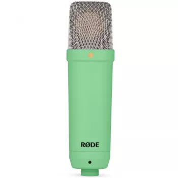 Štúdiový kondenzátorový mikrofón RØDE NT1 Signature zelený — kardioida, 20–20000 Hz, XLR, max. SPL 142 dB