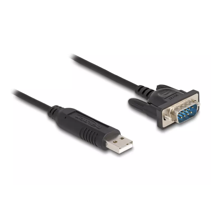 DeLOCK USB 2.0 na sériový RS-232 adaptér 50 cm FTDI čierna