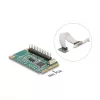 Interný paralelný adaptér DeLOCK 95275 Mini PCI Express zelený