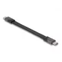 DeLOCK USB kábel 40 Gbps Type-C na Type-C 15 cm PD 3.0 100 W
