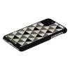 Puzdro na smartfón iKins pre iPhone 11 Pro Max, čierny pyramídový dizajn, ochranné pevné puzdro