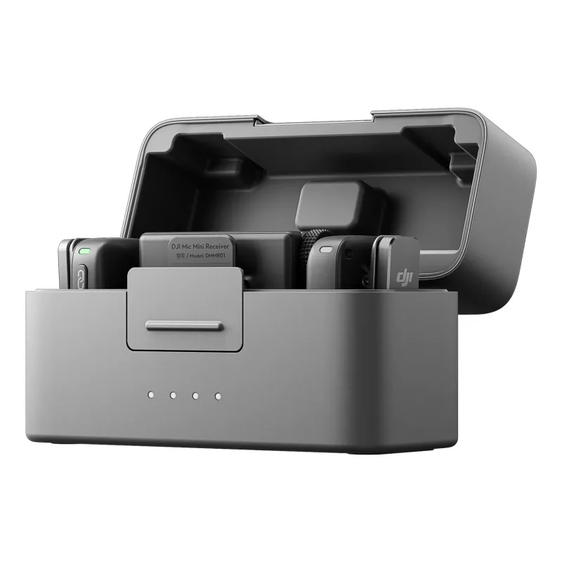 DJI Mic Mini (2 TX + 1 RX + nabíjacie puzdro) bezdrôtová mikrofónová sada - tmavosivá