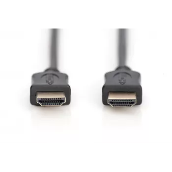 Assmann HDMI High Speed prepojovací kábel, Type-A M/M, 5,0 m, s Ethernetom, pôvodne HDMI 1.4, UL, čierny, zlatý (AK-330114-050-S)
