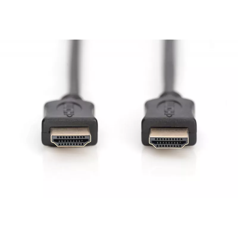 Assmann HDMI High Speed prepojovací kábel, Type-A M/M, 5,0 m, s Ethernetom, pôvodne HDMI 1.4, UL, čierny, zlatý (AK-330114-050-S)