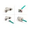 DeLOCK Keystone modul 88120 plochý RJ-45 sivý 10 ks