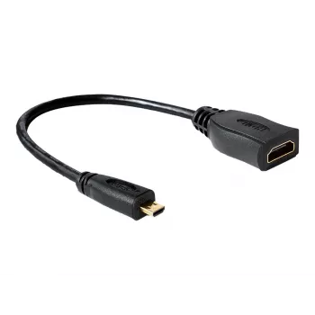 HDMI kábel DeLOCK 65391 0,23m typ A na typ D čierny
