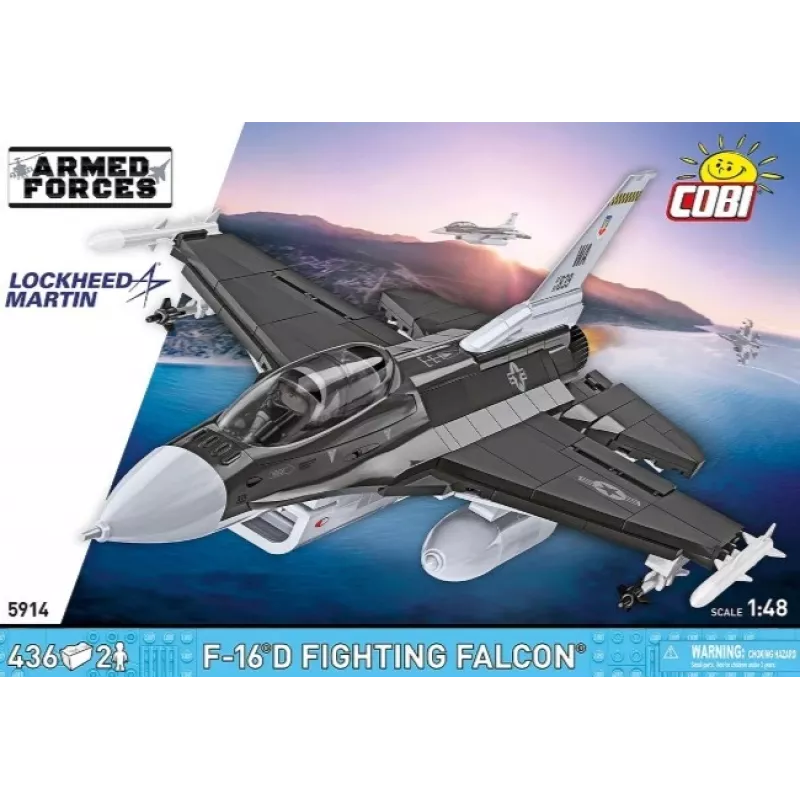 Stavebnica Cobi F-16D Fighting Falcon, 436 dielov, mierka neuvedená