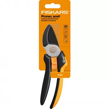 Fiskars Solid L P361 nožnice na konáre kovadlinkové čierna, oranžová
