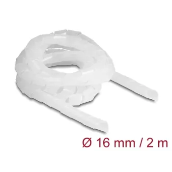DeLOCK špirálová hadica flexibilná 2 m x 16 mm transparentný polyetylén