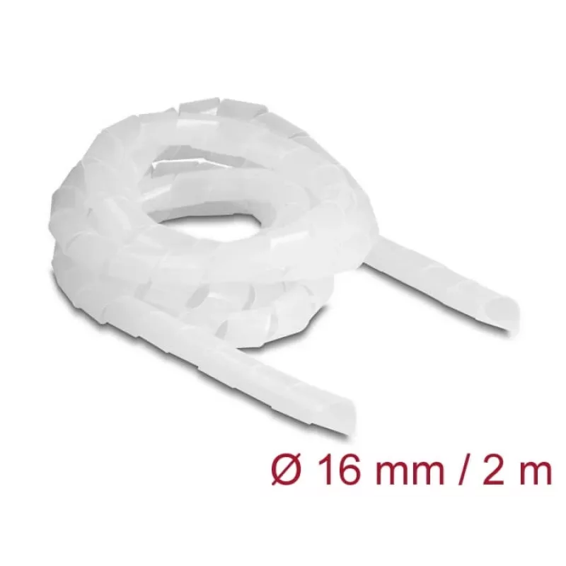DeLOCK špirálová hadica flexibilná 2 m x 16 mm transparentný polyetylén