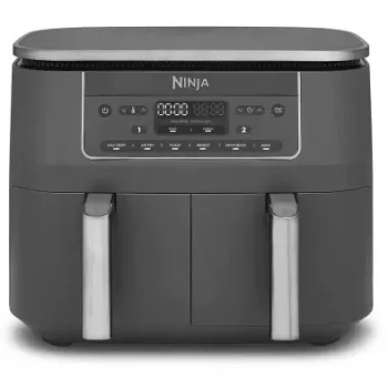 SharkNinja Ninja DZ300EU, teplovzdušná fritéza, 7,6 l, 3,2 kg, 240 °C, dvojitá komora, sivá