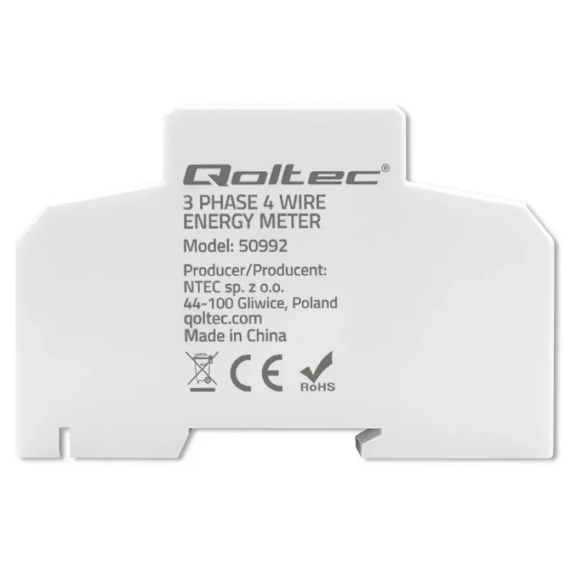 Trojfázový elektronický merač QOLTEC 50992 400V 100A