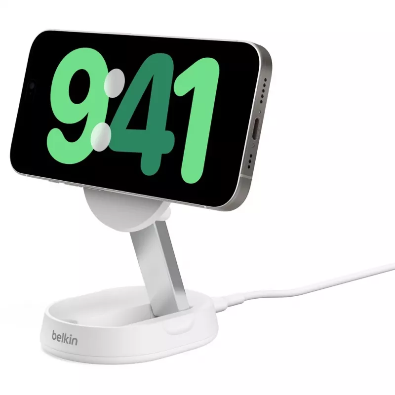 Belkin BoostCharge Pro smartfón biely AC bezdrôtové nabíjanie rýchlonabíjanie interiér