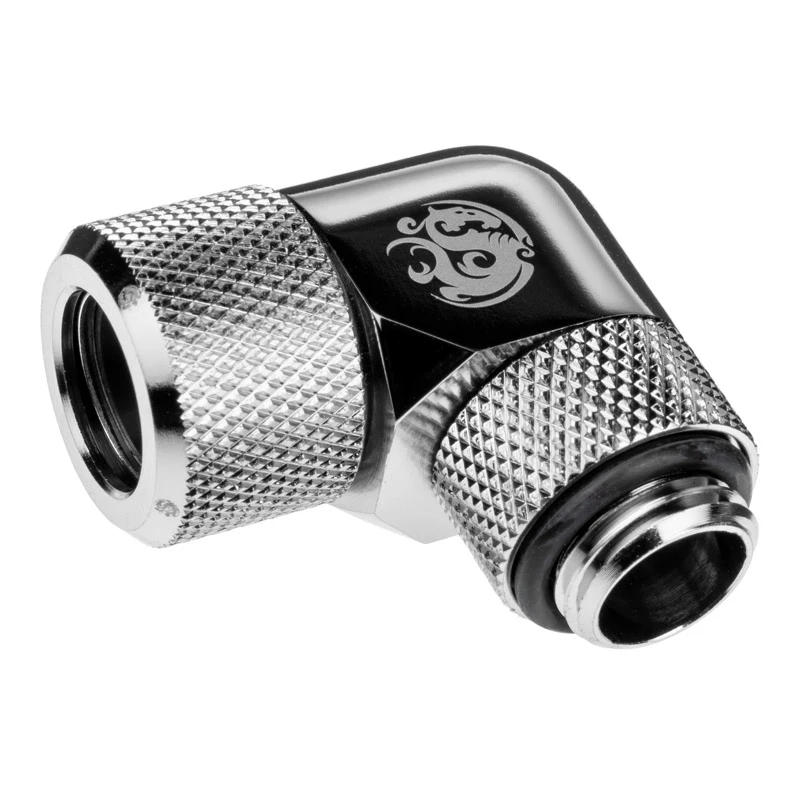Hadica pre kvapalinové chladenie počítača BitsPower BP-E90RMLA12 — mosadz, priemer 12 mm, strieborná