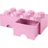 LEGO Brick Drawer 8 ružová, úložná krabica ružová