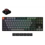 Mechanická klávesnica Keychron K1X-B3 — 80 % formát, USB + Bluetooth, QWERTY angličtina, 87 klávesov, RGB, sivá