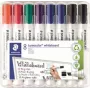 Marker na bielu tabuľu Staedtler 351 B WP8X, triedené farby, hrot 2,0–5,0 mm