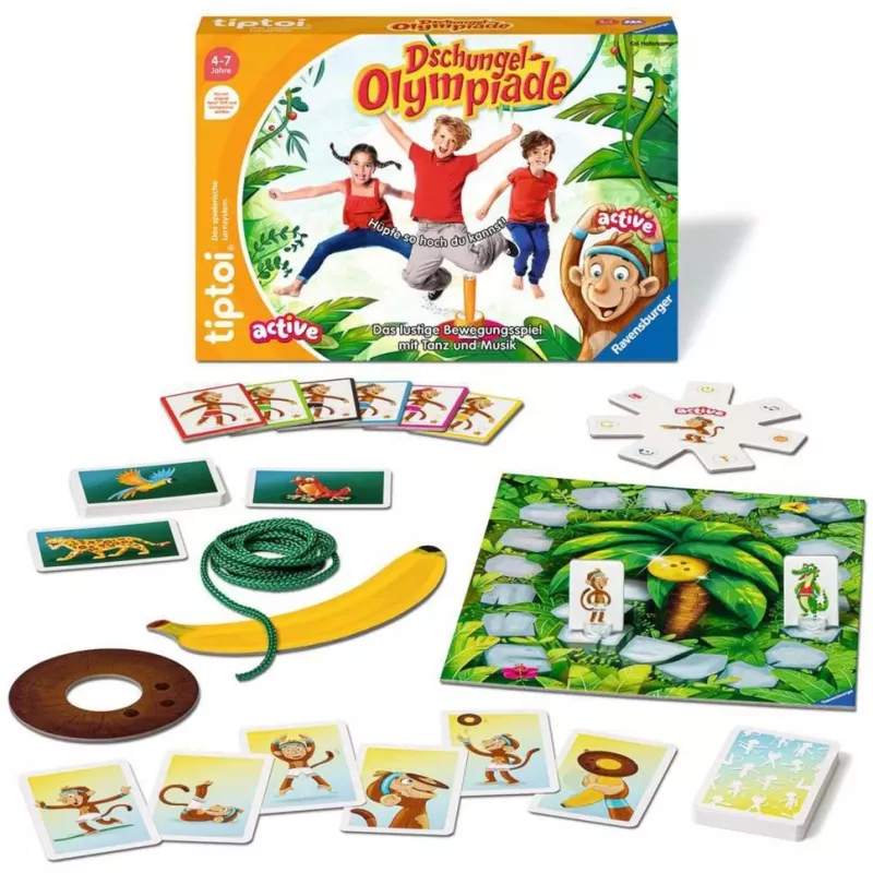 tiptoi ACTIVE Dschungel-Olympiade, spoločenská hra