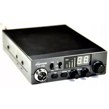 Luiton LT-298 ASQ AM/FM CB vysielačka konektor do zapaľovača čierna