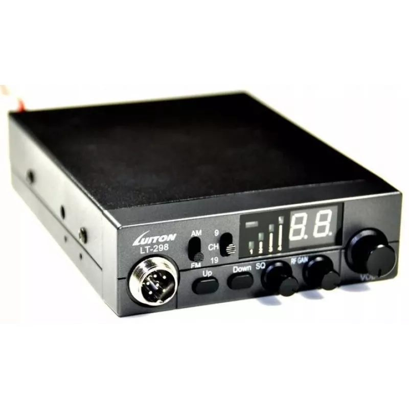 Luiton LT-298 ASQ AM/FM CB vysielačka konektor do zapaľovača čierna