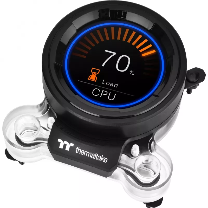 Vodné chladenie Pacific MX2 Ultra CPU vodný blok, meď, 2,1-palcový LCD snímač teploty
