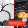 Sada hrncov TEFAL, 4-dielna | L7649453 Ingenio Ultimate | 16/18/20 cm | hliník | čierna