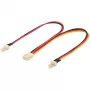 Wentronic Goobay interný PC napájací kábel – 2x 3-pólový konektor samec > 3-pólový konektor samica (93880)