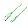 TB USB-C kábel 1m zelený; AKTBXKUCMISI10Z