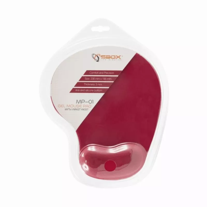 Sbox MP-01R červená gélová podložka pod myš