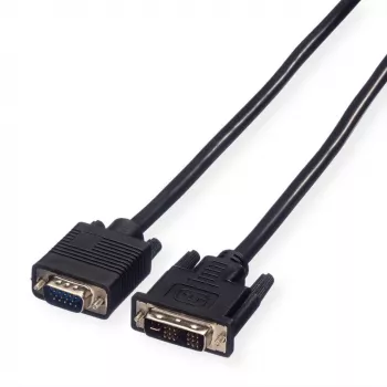 VALUE DVI-VGA kábel, DVI (12+5) ST - VGA ST 3,0m (11.99.5430)