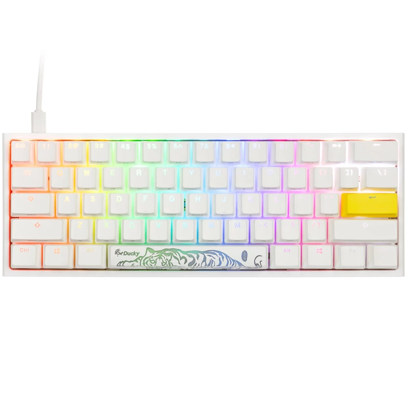 Ducky One 2 Mini Pure White RGB klávesnica Gaming USB US-Englisch