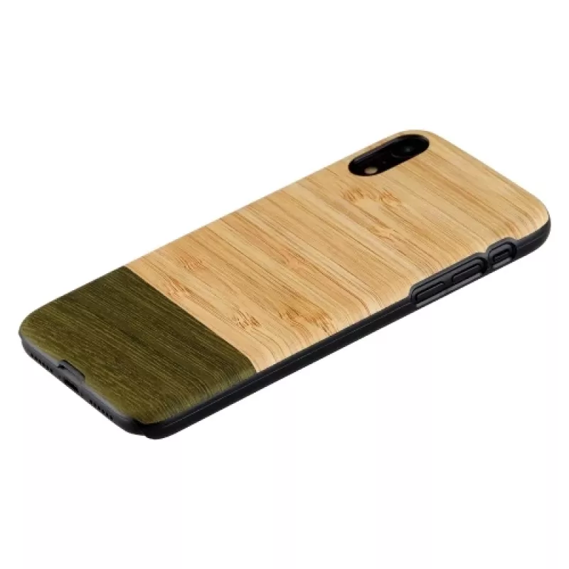 Puzdro na smartphone man and wood pre iPhone XR — bambusový les čierna
