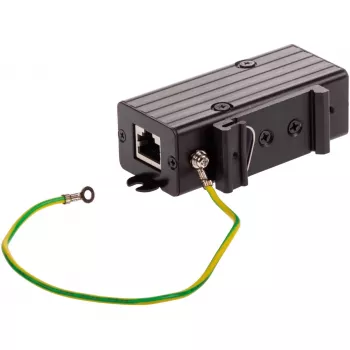Axis TU8001 Ethernet prepäťová ochrana pre zariadenia PoE, montáž na stenu/lištu DIN, čierna