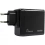 PD nabíjačka INTER-TECH PD-3100 100W USB-C čierna rýchly napájací zdroj