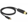 USB kábel DeLOCK 83675 USB 3.2 Gen 2 1 m USB C USB B čierny