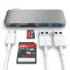 Satechi ST-TCUPM Type-C USB 3.0 kombinovaný hub 3v1