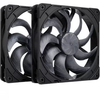 Noctua NF-A14x25 G2 PWM Sx2-PP chromax.čierny 140mm sada dvoch ventilátorov
