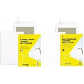 Poštová taška MAILmedia C4 biela s papierovým chrbtom 120 g/m² samolepiaca