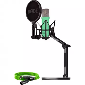 NT1 Signature + XLR kábel + desktop studio rameno, mikrofón svetlozelený, balenie